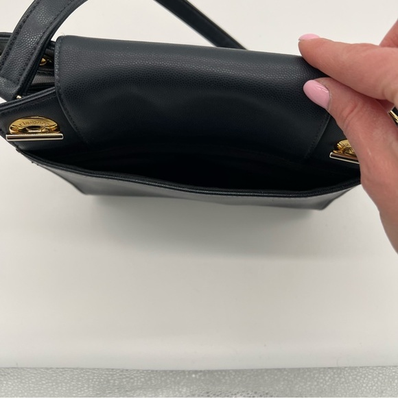 Vintage Liz Claiborne Purse Navy with Gold Hardware - Picture 7 of 9